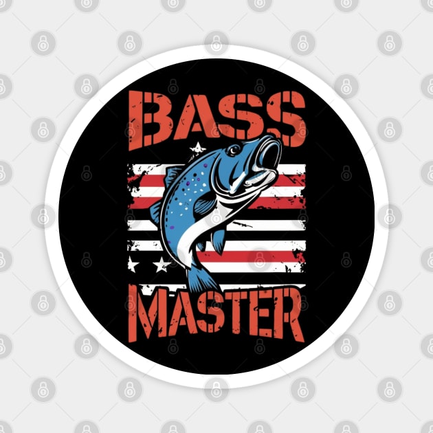 Bass-fishing Magnet by Funny sayings